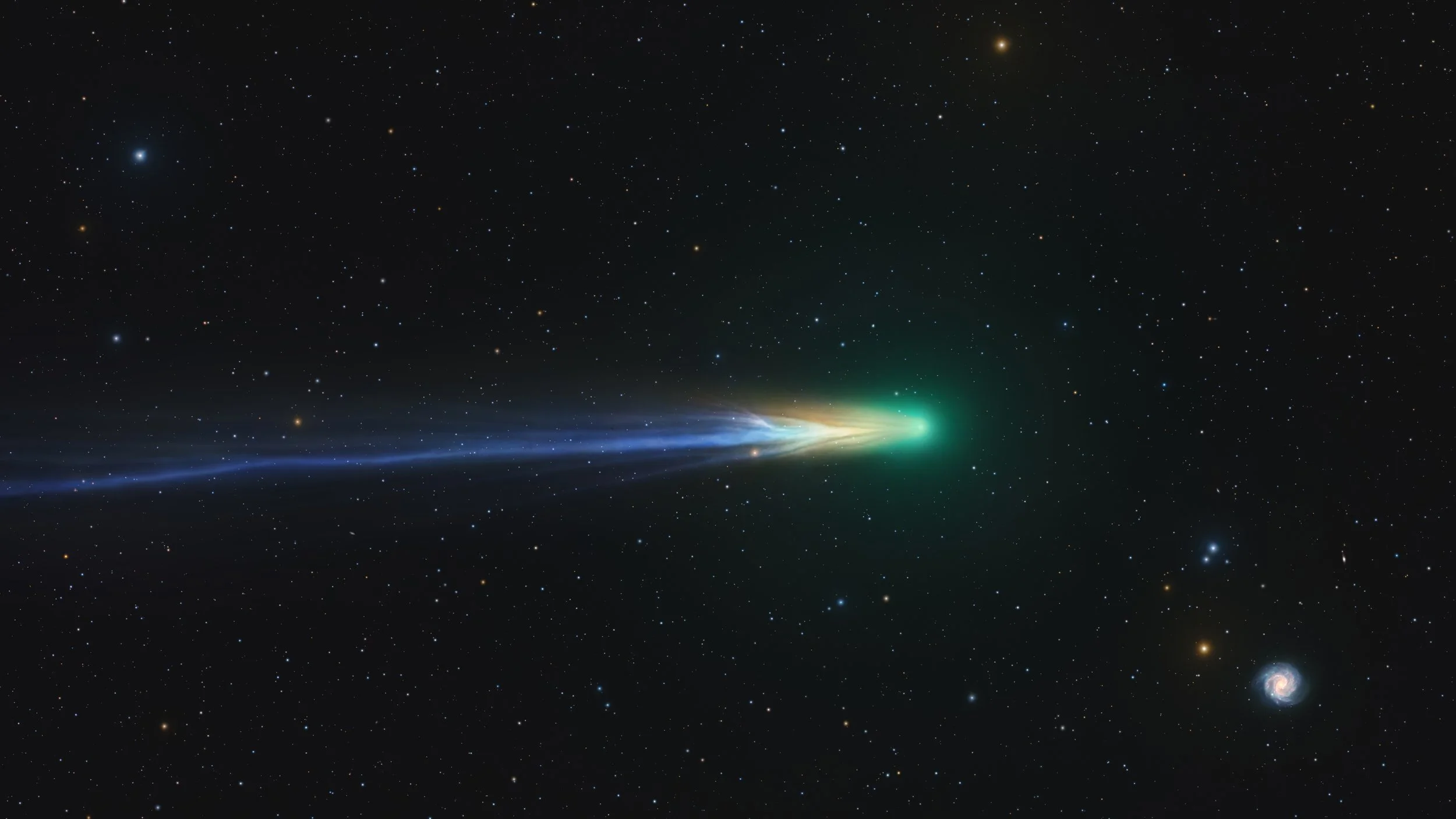 Comet Lemmon Meets NGC 3184 — AAPOD2.COM